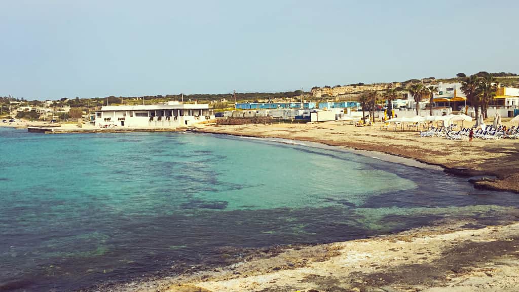 Armier Bay beach in Mellieħa, Malta