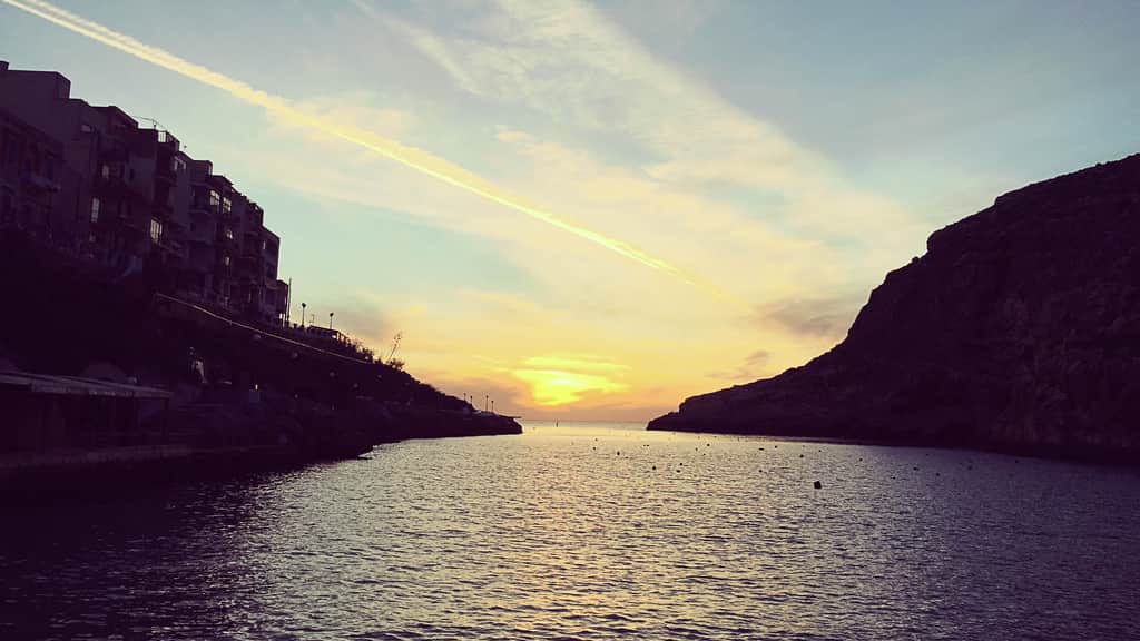 Xlendi Bay beach in Xlendi, Gozo