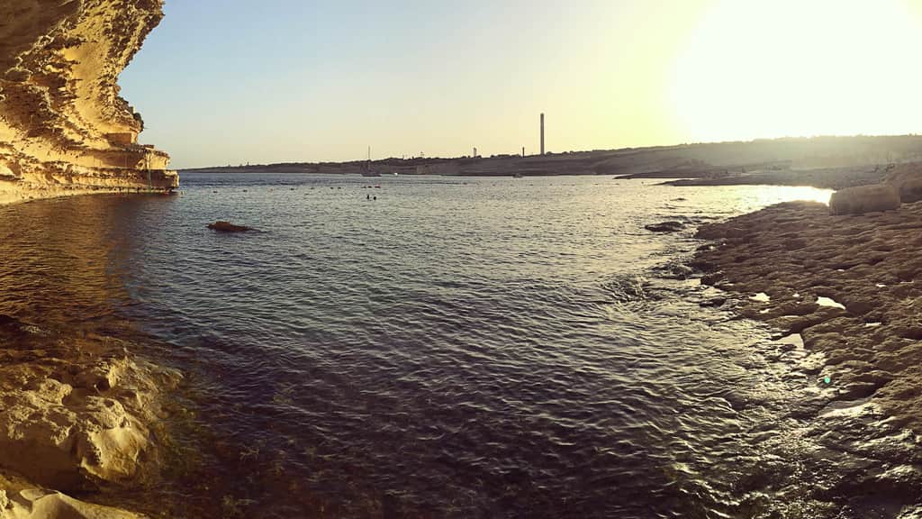 Xrobb L-Għaġin beach in Marsaxlokk, Malta