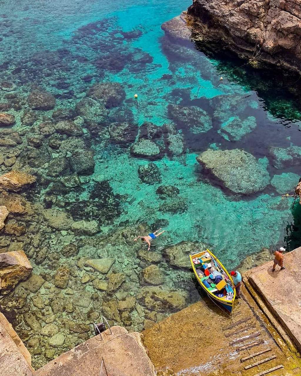 Għar Lapsi beach, Malta